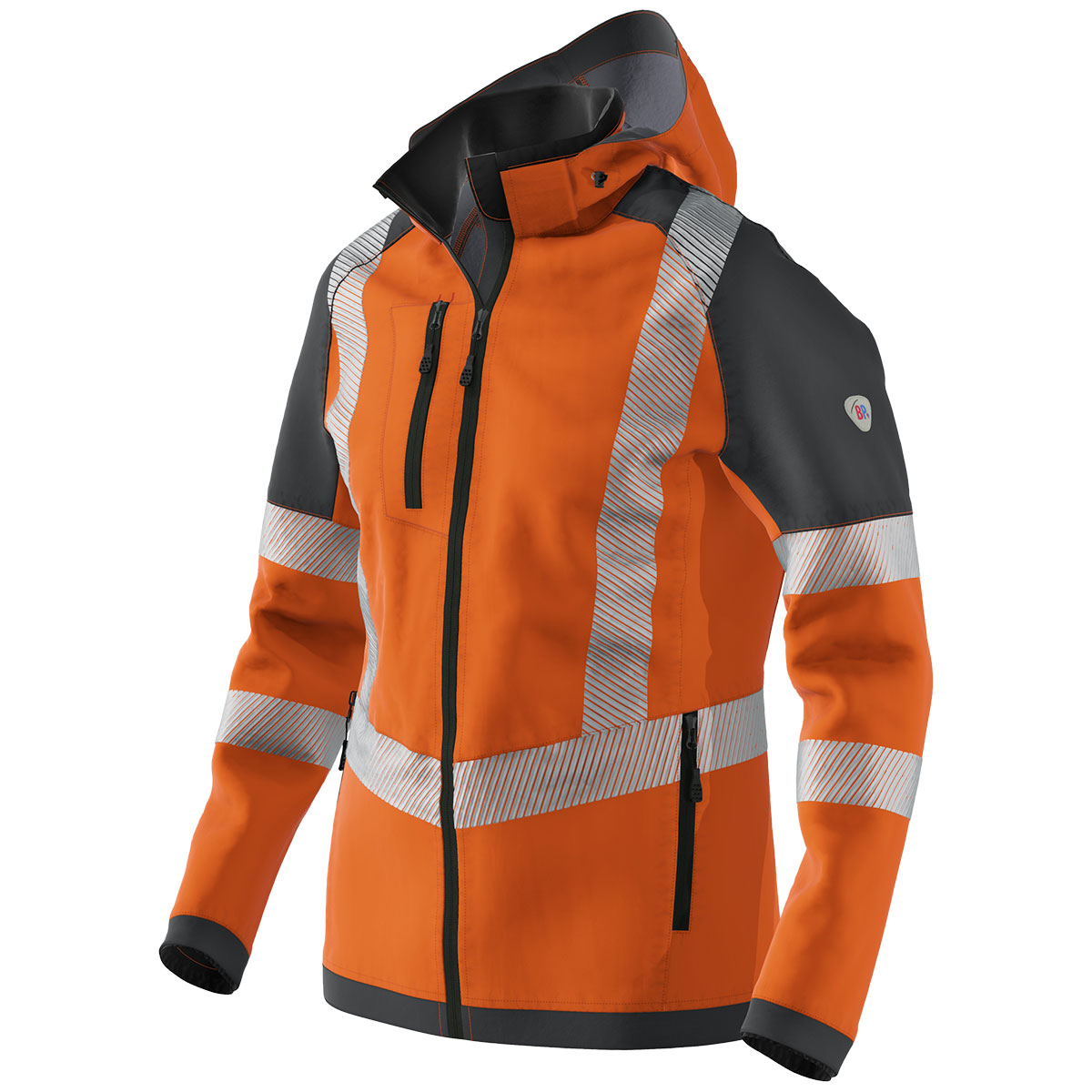 BP® Warnschutz-Stretch-Softshelljacke